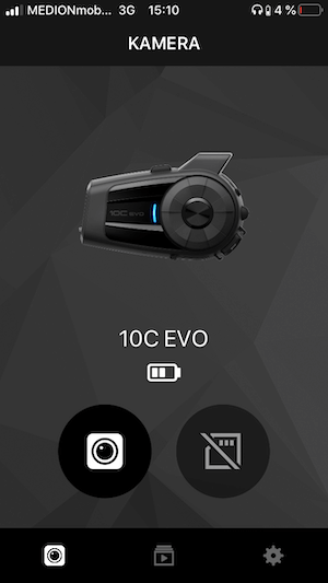 Sena 10C Evo Camera App Test